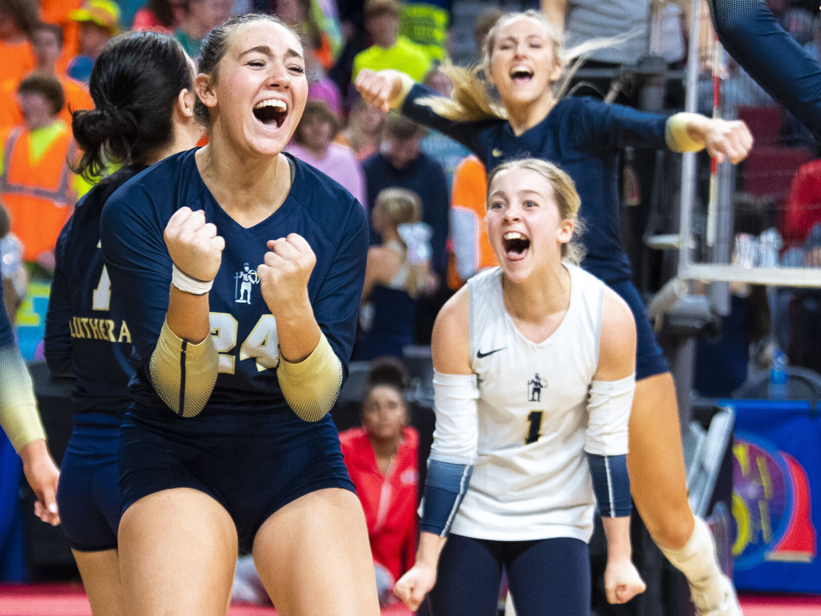Class C-2 state volleyball: Lincoln Lutheran vs Oakland-Craig